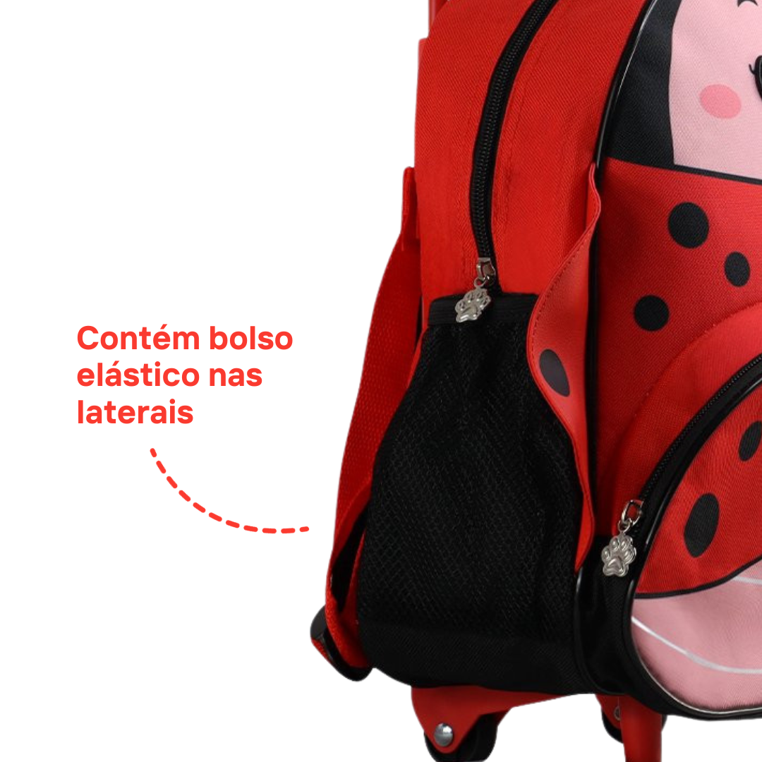 Mochila Infantil Rodinhas Joaninha: A companheira perfeita para a escola